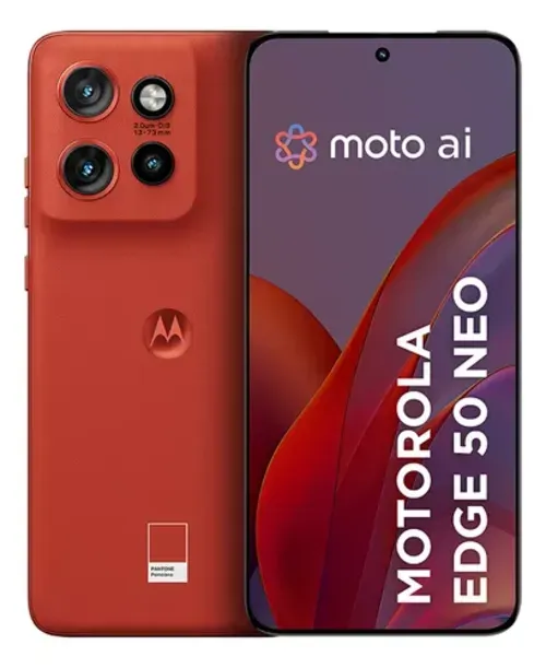 Smartphone Motorola Edge 50 Neo 5g - 256gb 16gb(8gb + 8gb Ram Boost)50mp Sony Camera Moto Ai Ip68 Nfc - Poinciana Vegan Leather